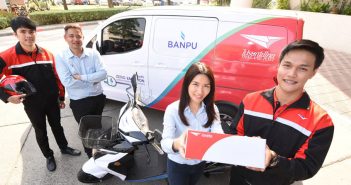ไปรษณีย์ไทยนำรถยนต์พลังงานไฟฟ้ามาใช้ส่งไปรษณีย์ภัณฑ์ในกรุงเทพมหานคร